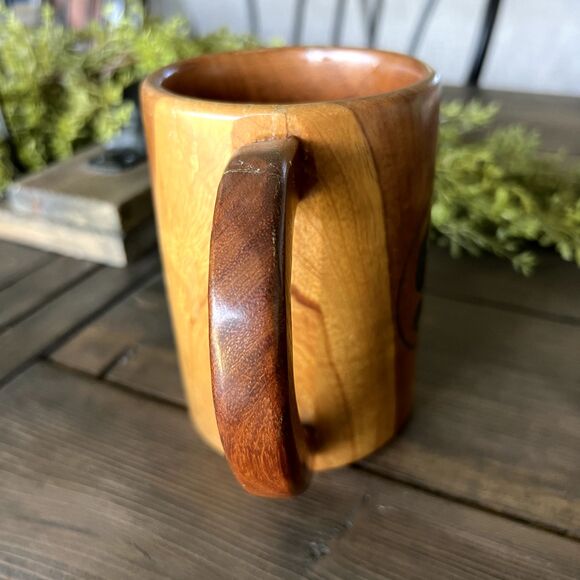 Harry Potter Wooden Butter Beer Stein Mug Hogwarts Cup 9 3/4 Leaky Cauldron Rare - Picture 4 of 9